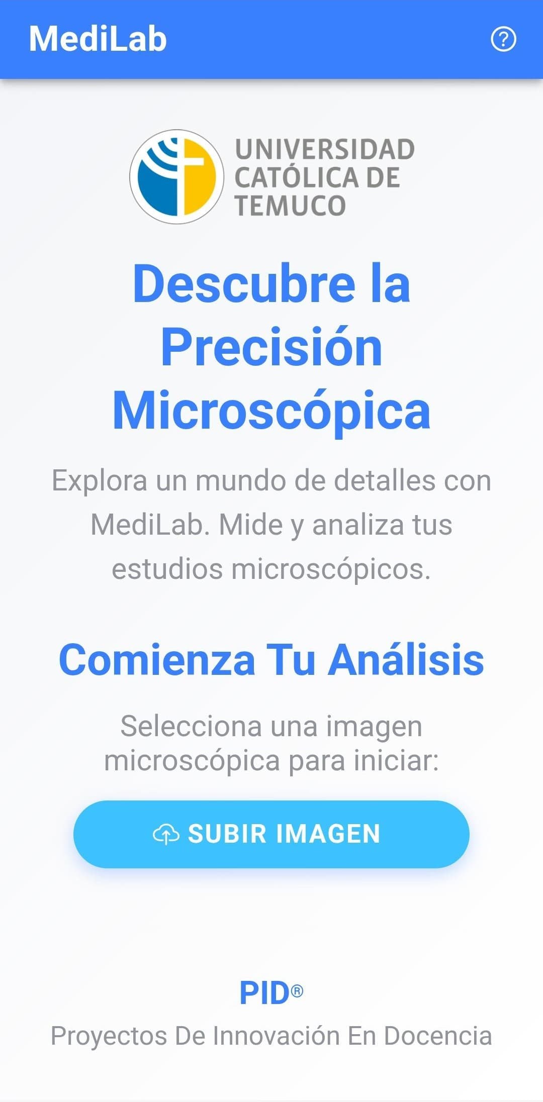 MediLab — Microscopía Móvil